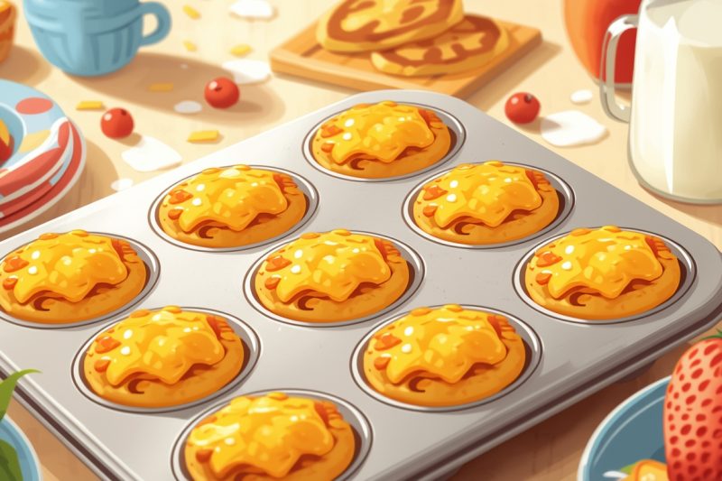 Cheesy Pancake Muffins for Busy Mornings